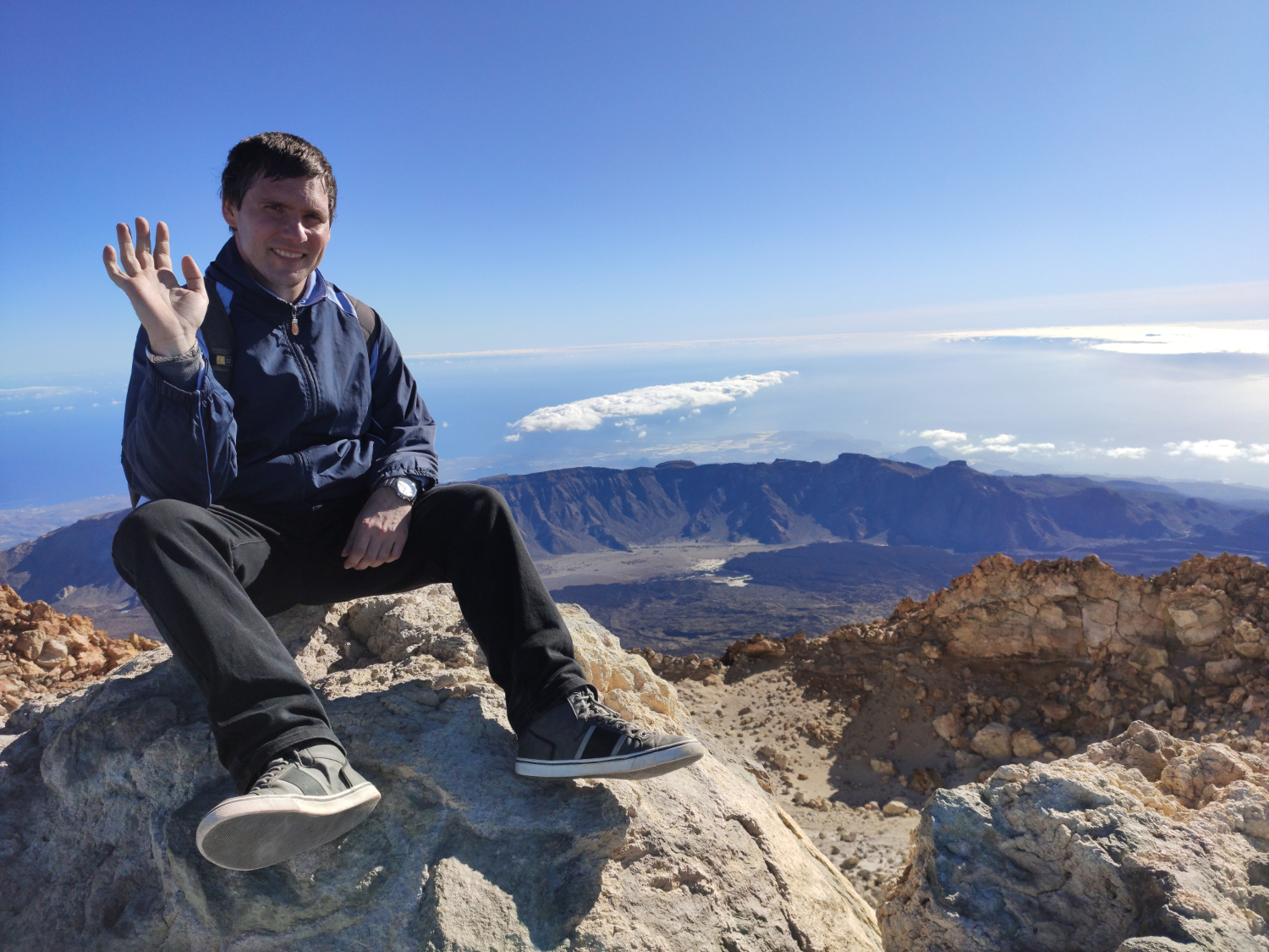 Greetings from the peak of Teide